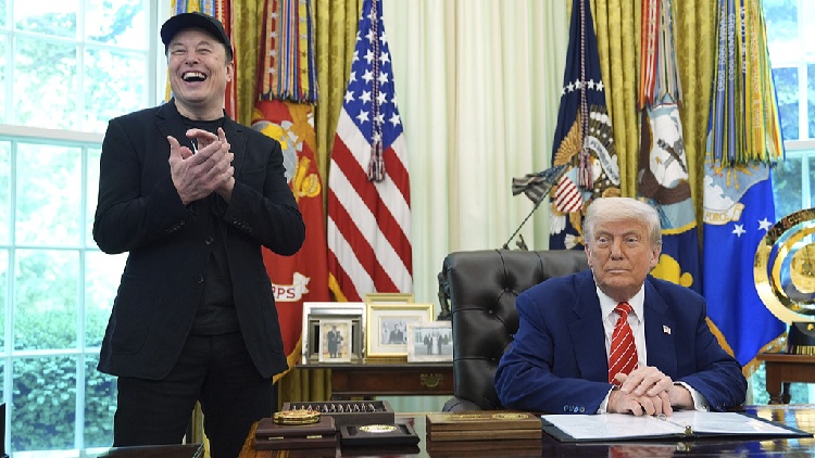 Trump praises Elon Musk and DOGE, as Tesla CEO departs government
