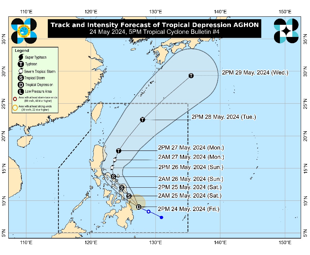 PAGASA sees Aghon possibly making landfall more than once