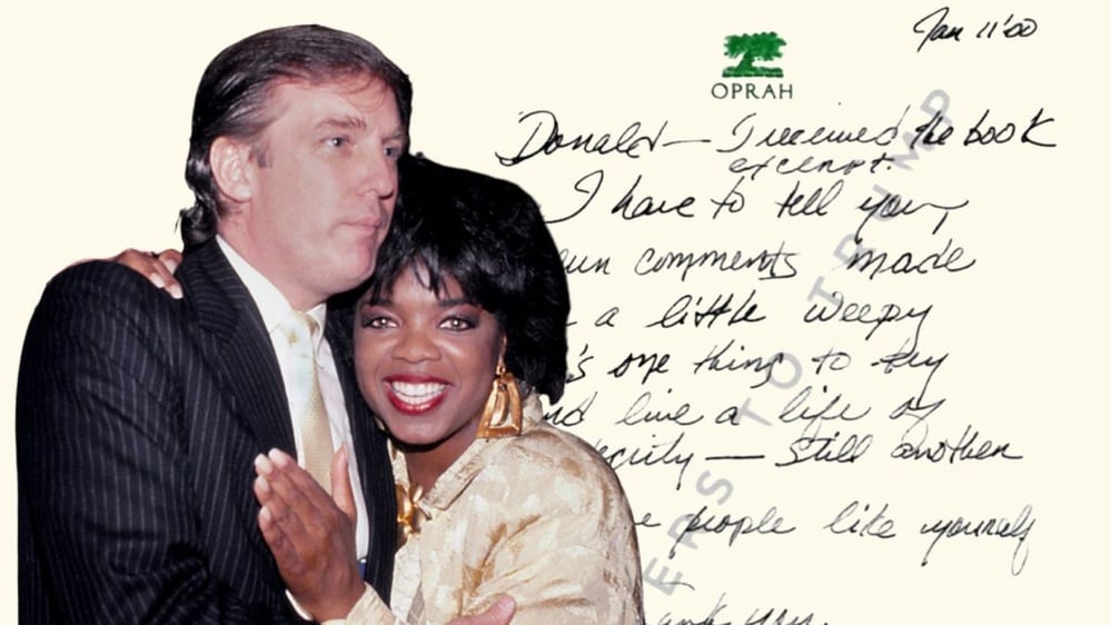 Trump Once Received Letter from Oprah Saying They'd Make a Great Political Team?