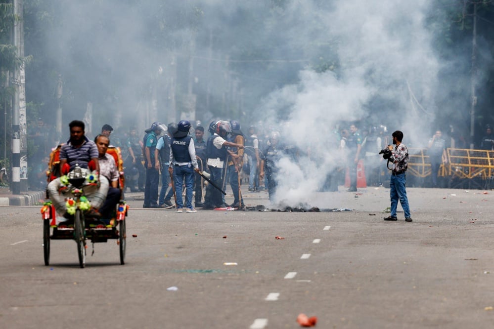 Bangladesh faces unprecedented civil unrest and government collapse amid protests.