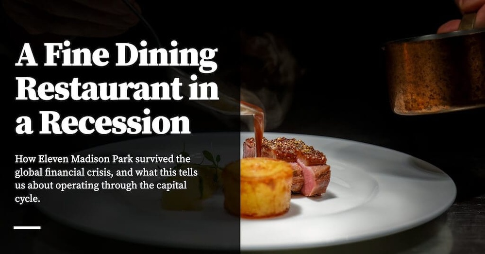 Running a Fine Dining Restaurant in a Recession