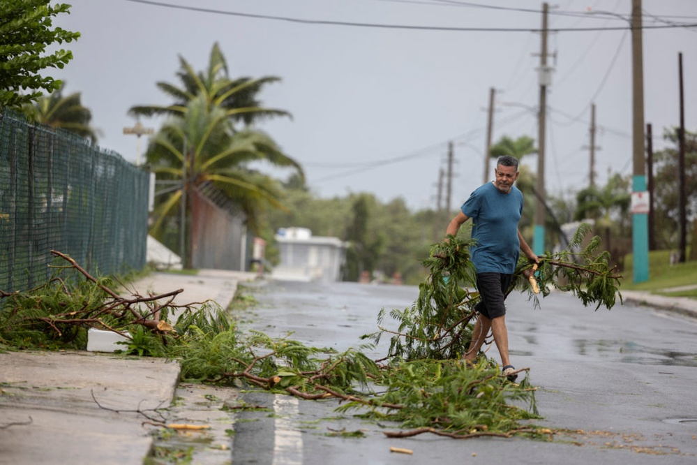 Ernesto becomes hurricane after hitting northeast Caribbean and knocking out power in the region