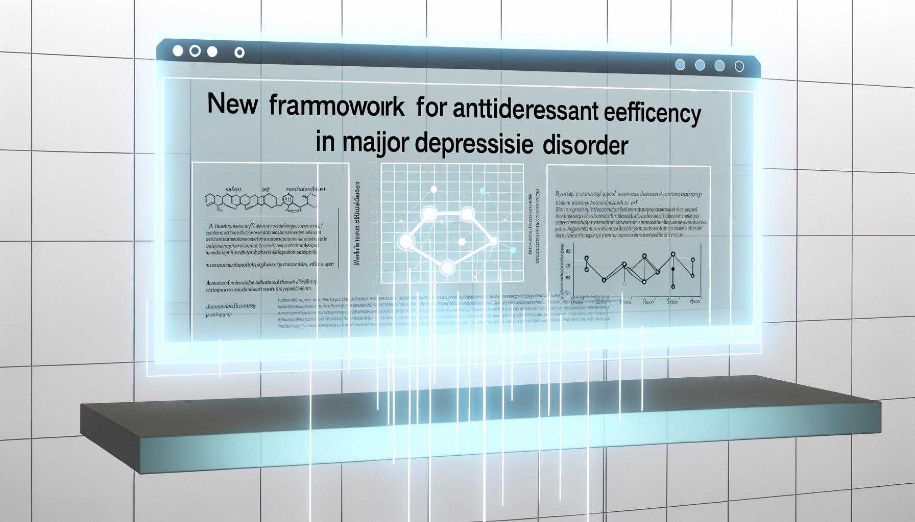 New framework for understanding antidepressant efficacy in MDD; focuses on neuroplasticity.
