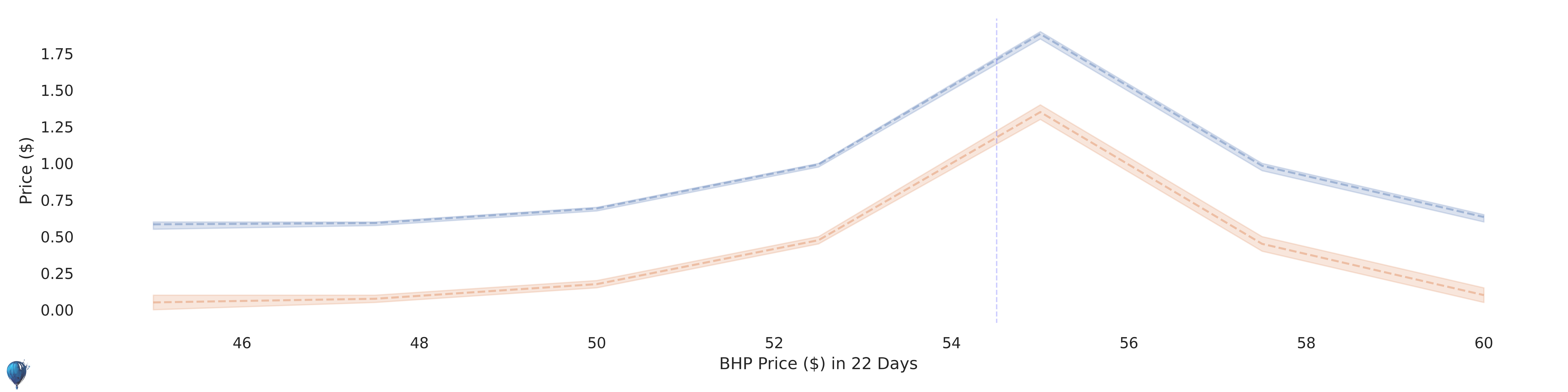 BHP current options pricing